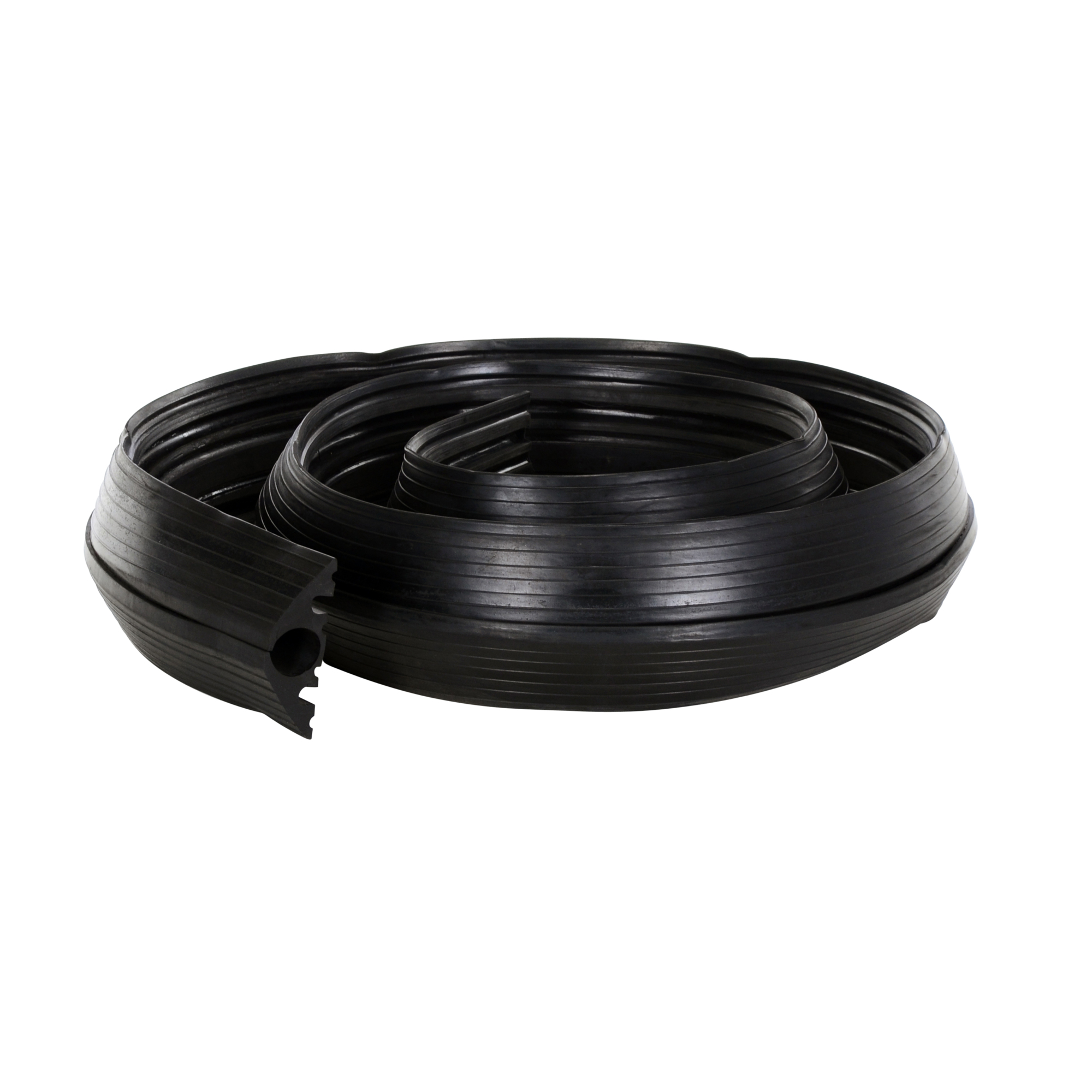 Vestil Rubber Cord Protector - 12ft., 4400-Lb. Capacity, Single-Channel, Model# C-150-12